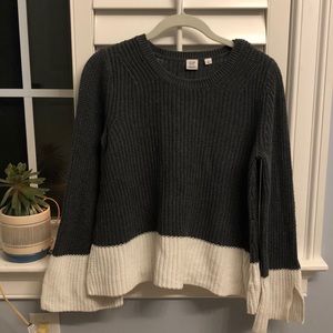 Gray/White Sweater from GAP—size S